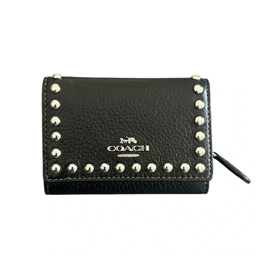 SOLD on Ⓜ️ Coach Micro Wallet With Rivets - Picture 1 of 5